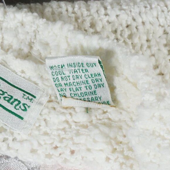 Shenanigans Woman's Large Square Chunky Knit Floral Short Sleeve Vintage NWT! - Picture 6 of 7